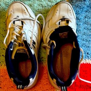 New Balance White and Black Athletic Shoes